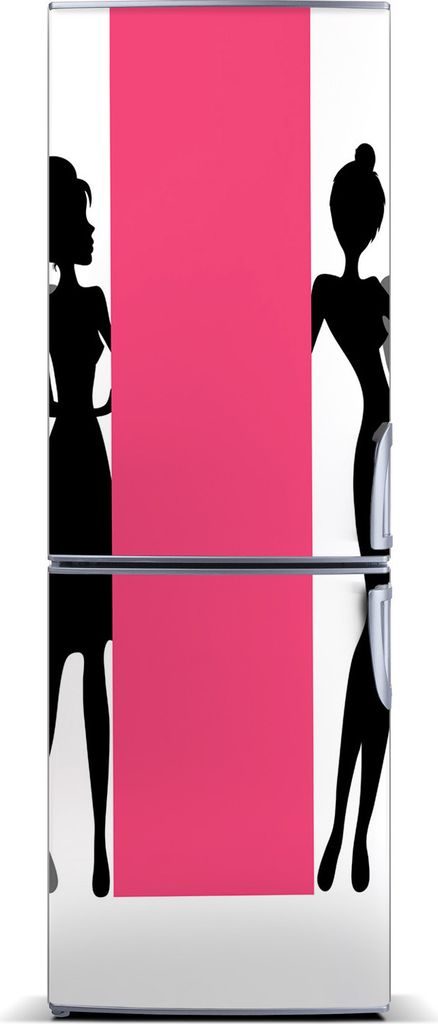 Tulup Kühlschrankdekoration - Magnetmatte - 70 cm x 190 cm - Magnet auf dem Kühlschrank - Silhouetten Von Frauen