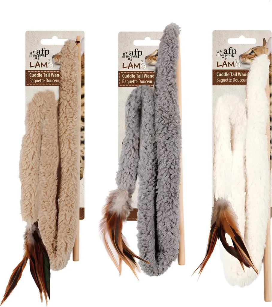 Canna per Gatti All For Paws Lambswool 76cm - Stimolazione Sensoriale
