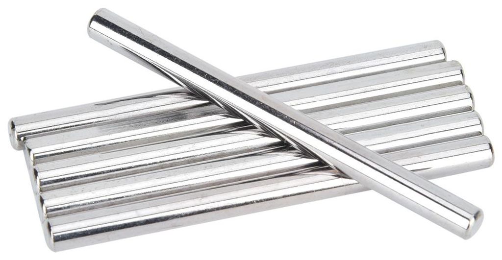 6 Stück D-Achsen aus Edelstahl 303/304, präzisionsgeschliffen, für Industrieroboter, 80 x 6 mm