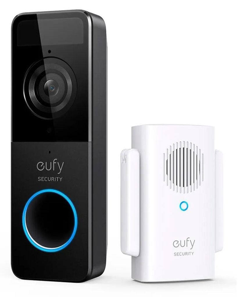 Eufy Video Doorbell 1080p, Černá, Bílá, Domácí, IP65, 1600 Obrázek produktu 