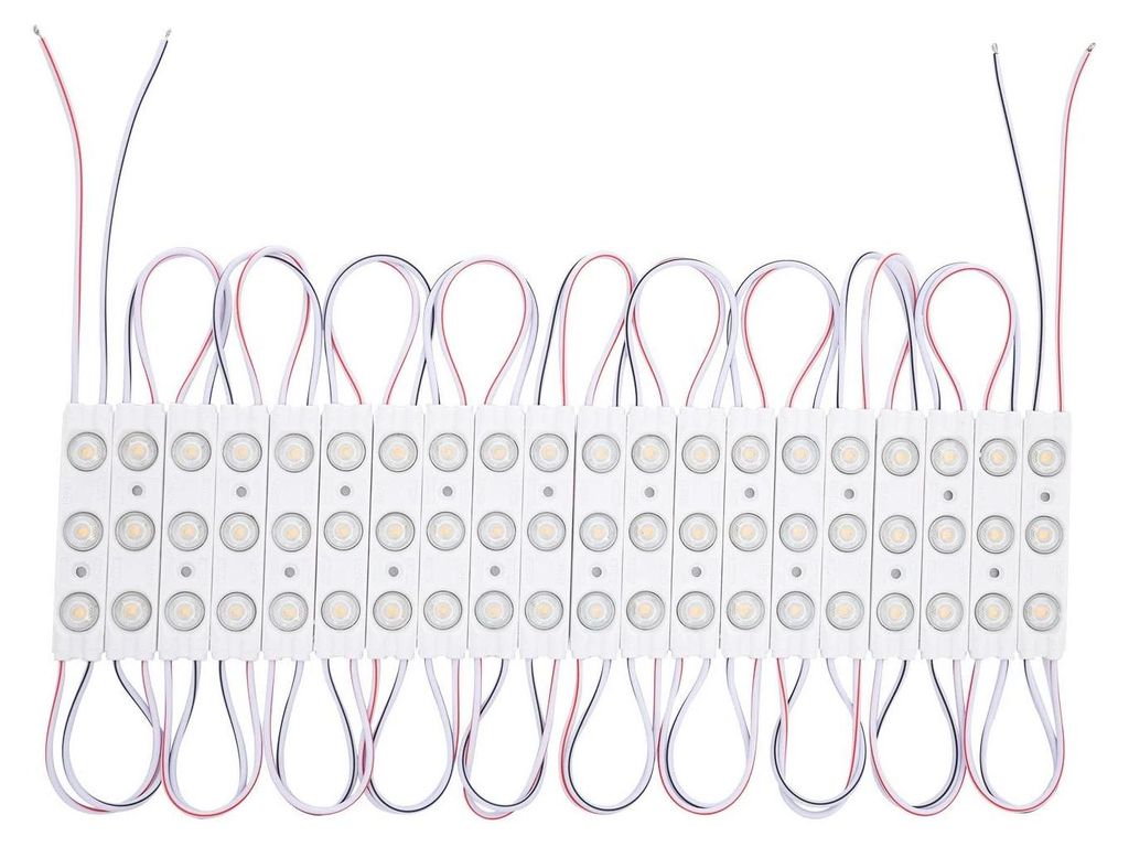 LED Modul 20 Einheiten 15W IP65 24V DC für Werbeschilder 2.5m 6000K Kaltweiß