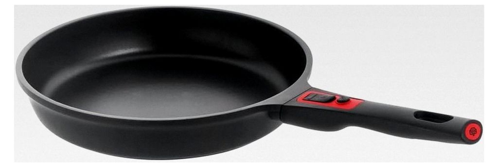 Bratpfanne Switch mit abnehmbarem Griff, 28 cm, Schwarz