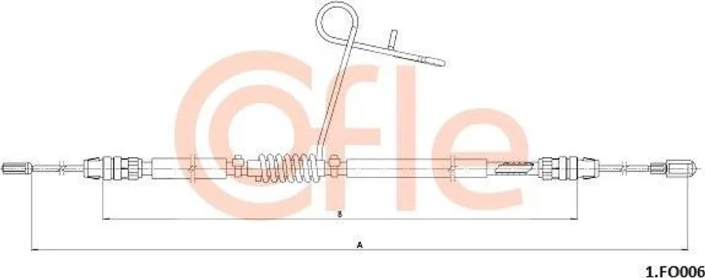 Câble de frein à main pour réparation de freinage Ford Tourneo