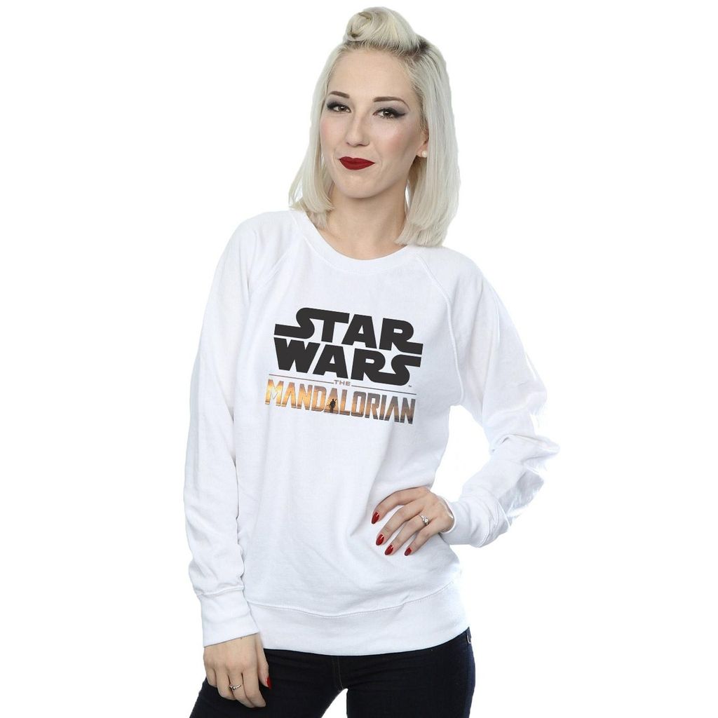 Star Wars - "The Mandalorian" Sweatshirt für Damen BI38773 (XL) (Weiß)