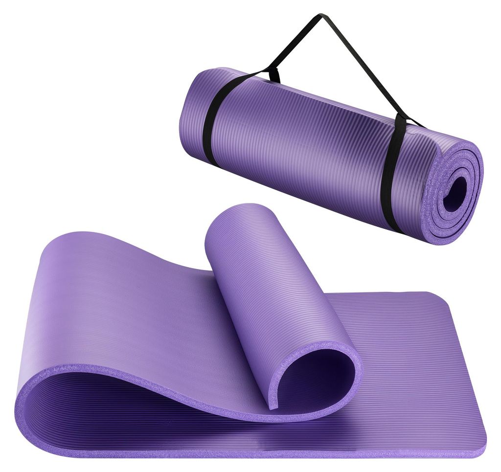 Wiltec Yogamatte violett 180x60x1,5cm Turnmatte Produktbild 