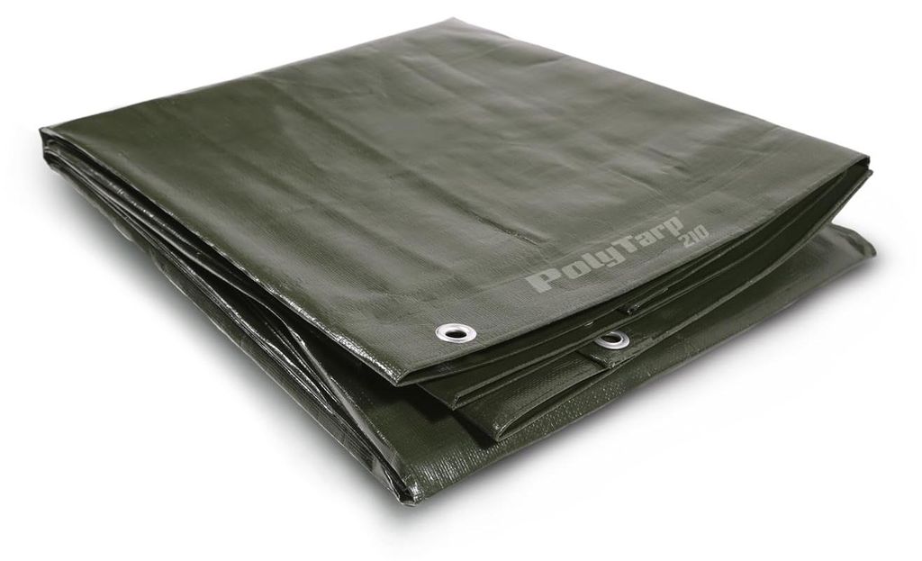PolyTarp 210 PE-Abdeckplane (Farbe Grün, 3 m rund, 13 mm Produktbild 