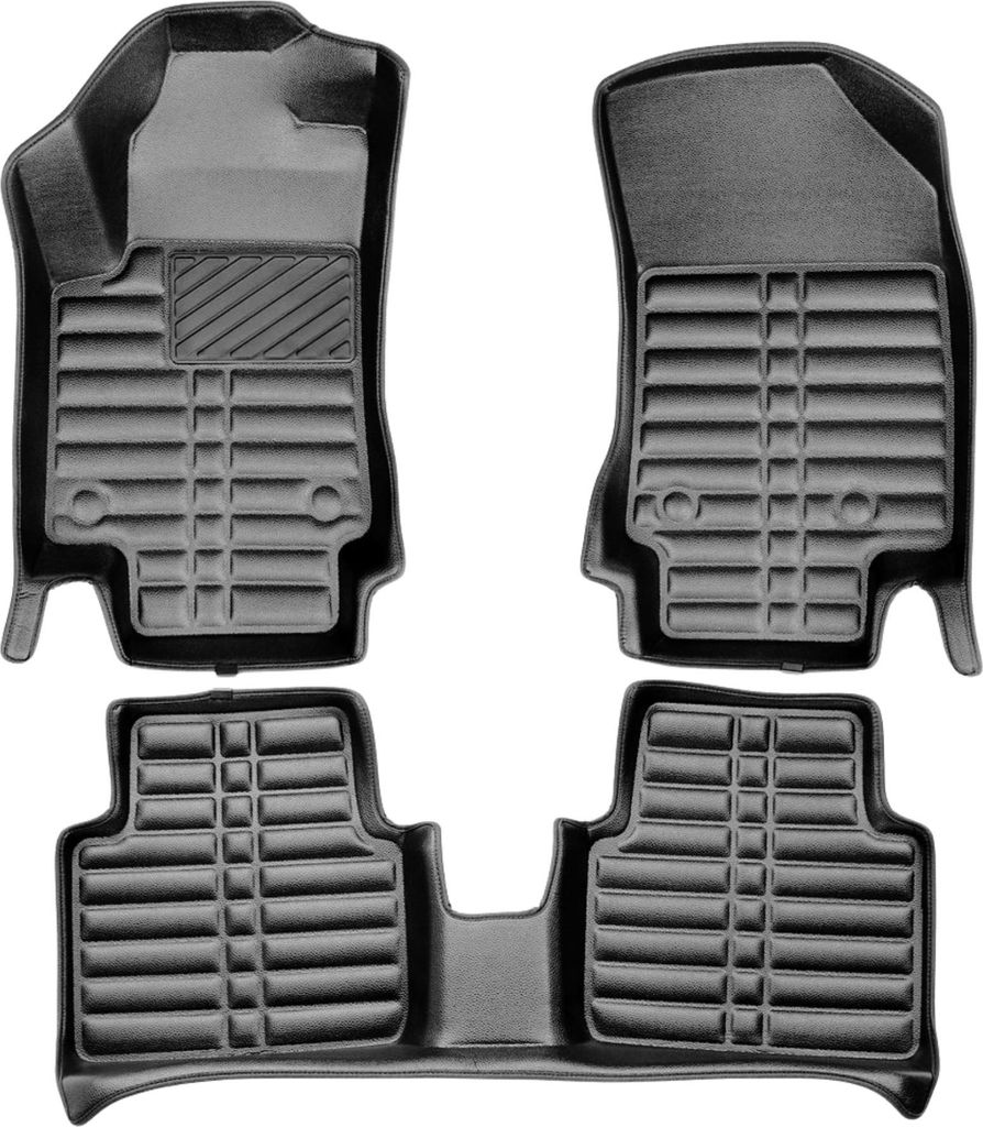 5D Premium Auto Fussmatten TPE Set passend für Opel Crossland X Baujahr 2017-2019