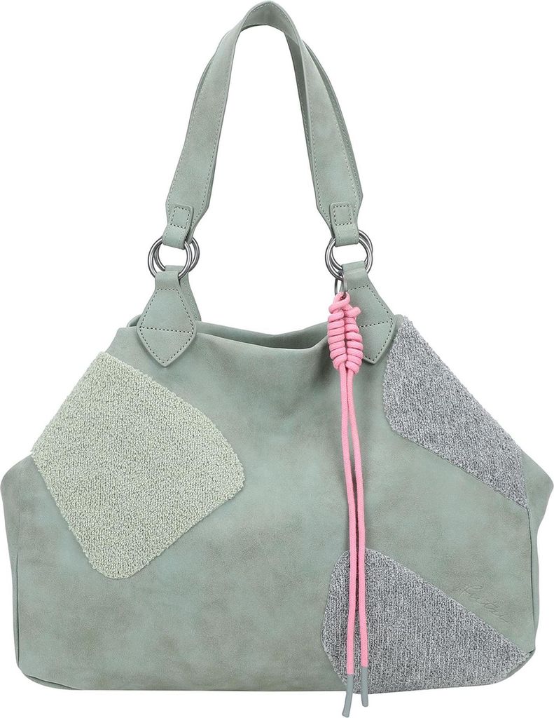 Fritzi aus Preußen Shopper Schultertasche Izzy Medium Limited Happy Flocked Soft Salbei hellgrün