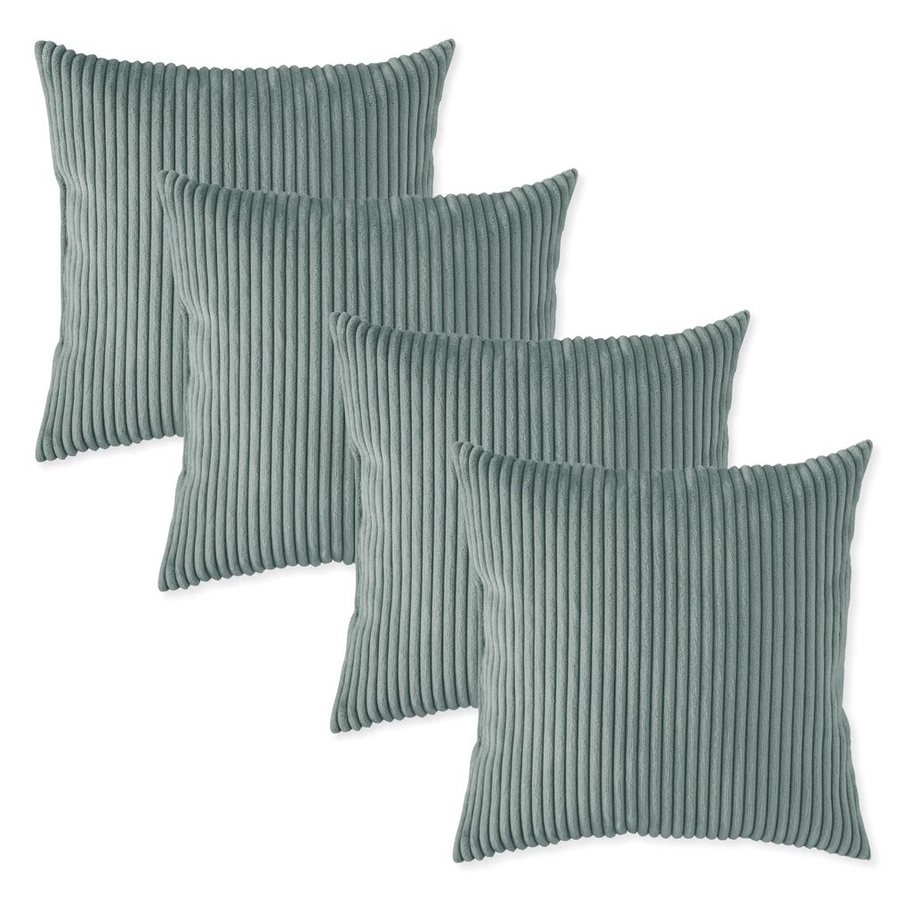 sleepling - 4er Set Kord Sofakissen, 40 x 40 cm, Produktbild 