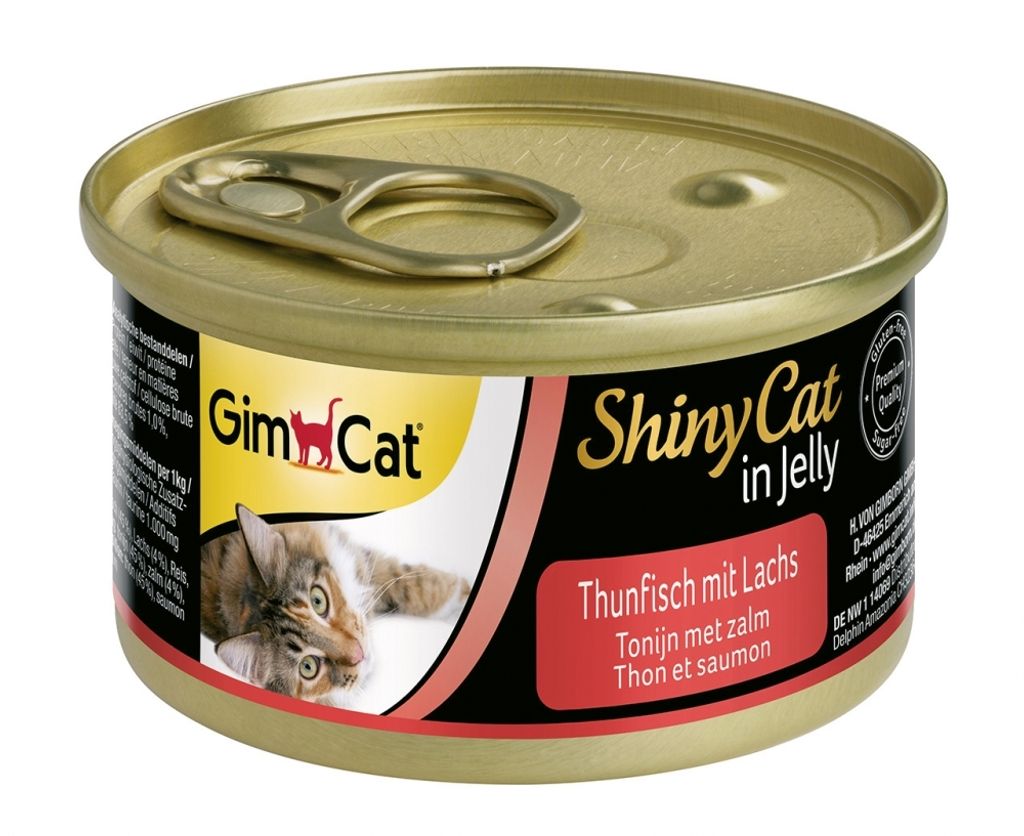 GimCat ShinyCat Thunfisch mit Lachs in Jelly 70g