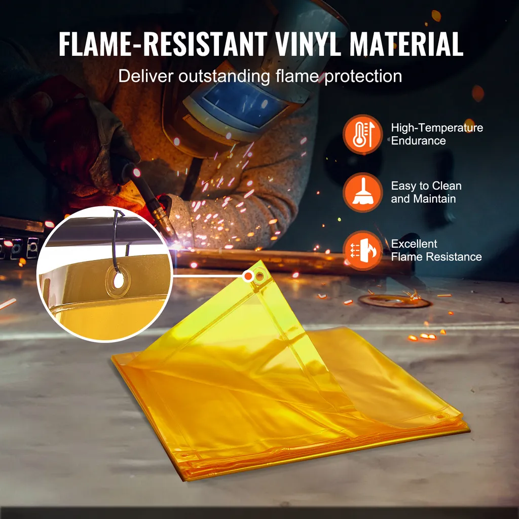 Rideau de protection pour soudure mobile en atelier avec cadre robuste - 4