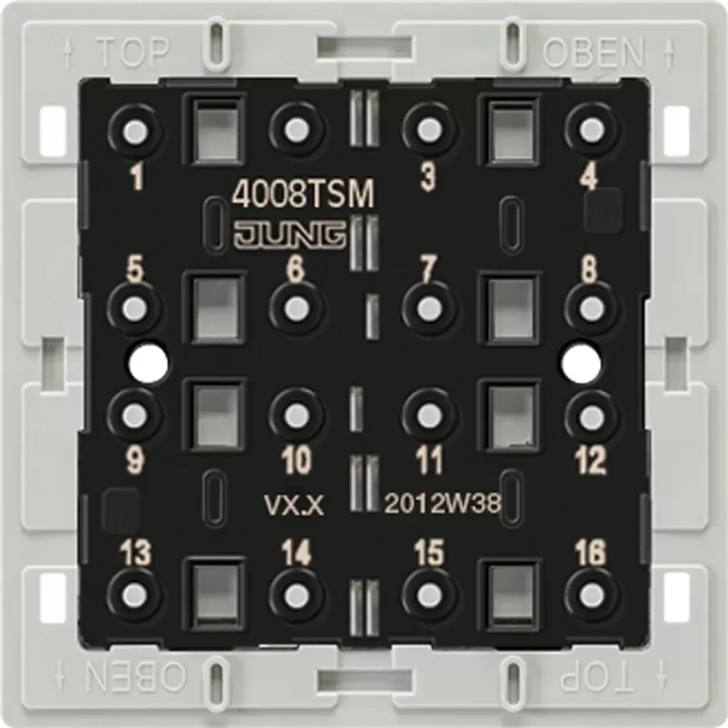 Jung 4008 TSM Module de Commande 4 Voies - Capteur Tactile KNX Haut de Gamme