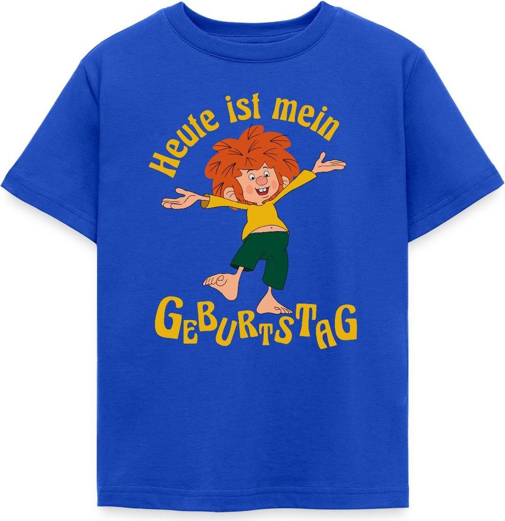 Spreadshirt Pumuckl Mit Spruch Heute ist Mein Geburtstag Kinder T-Shirt, 98/104 (3-4 Jahre), Royalblau