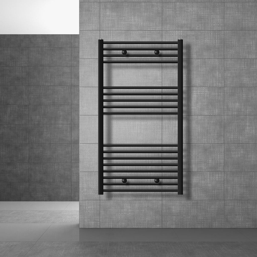 LuxeBath Kúpeľňový radiátor Sahara 750x1200 mm čierny matný Obrázok produktu 