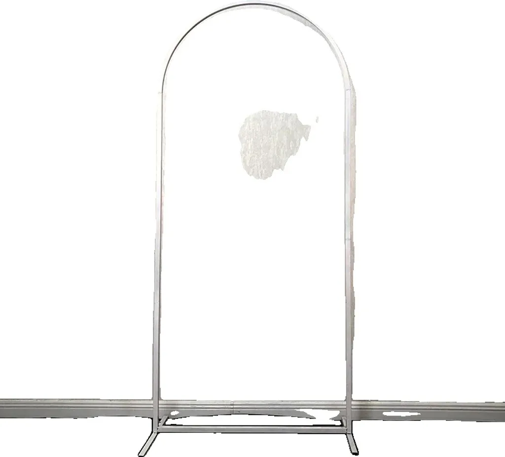 Arche Métallique Stable pour Fond de Photobooth - Cadre Blanc Anti-Vent