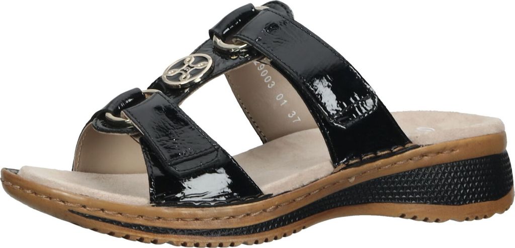 Ara Shoes Pantoletten, Glattleder, schwarz, Absatz 3,5 cm, Produktbild 