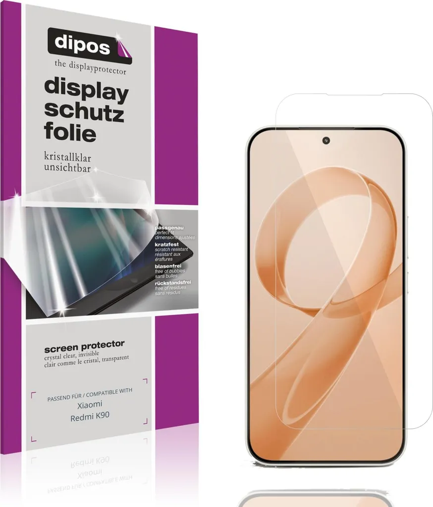Xiaomi Redmi K90 Pellicola Protettiva - Offerta 4 Pezzi Dipos Claro