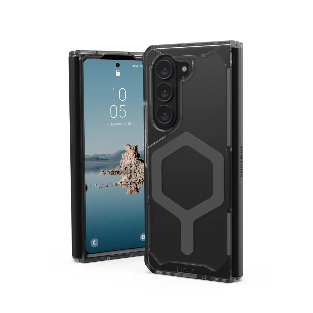 Coque Antichoc Galaxy Z Fold 5 UAG - Protection Militaire Transparent-Gris
