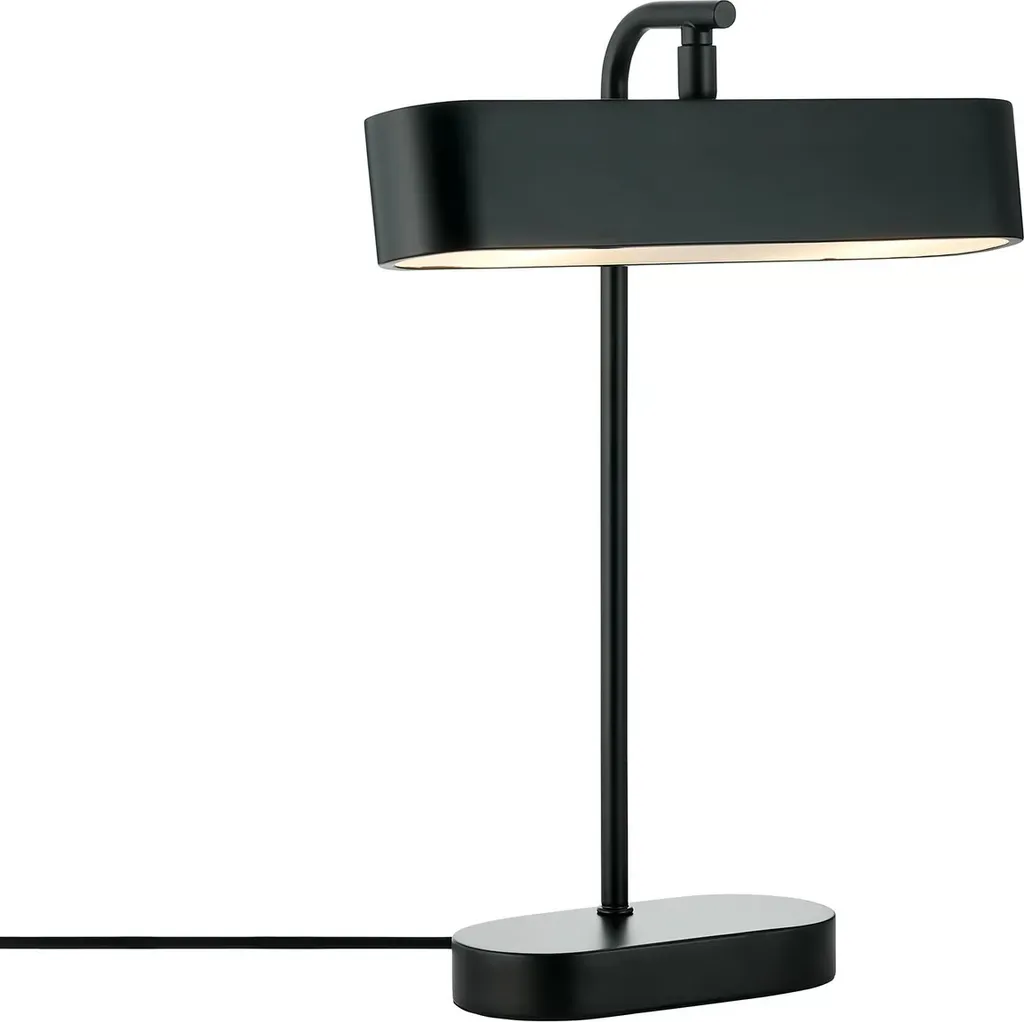 Petite lampe de chevet Merlin Nordlux noire avec abat-jour réglable