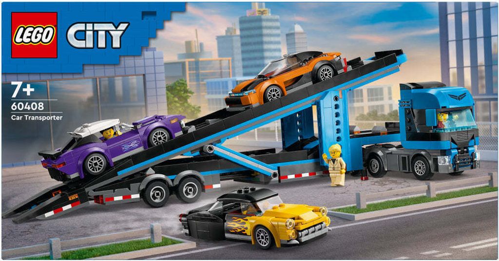 LEGO® City 60408 Ciężarówka do transportu samochodów z Zdjęcie produktu 25