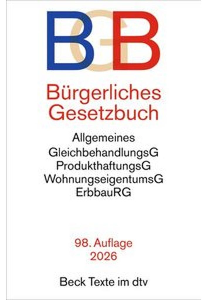 Bürgerliches Gesetzbuch. BGB Produktbild 