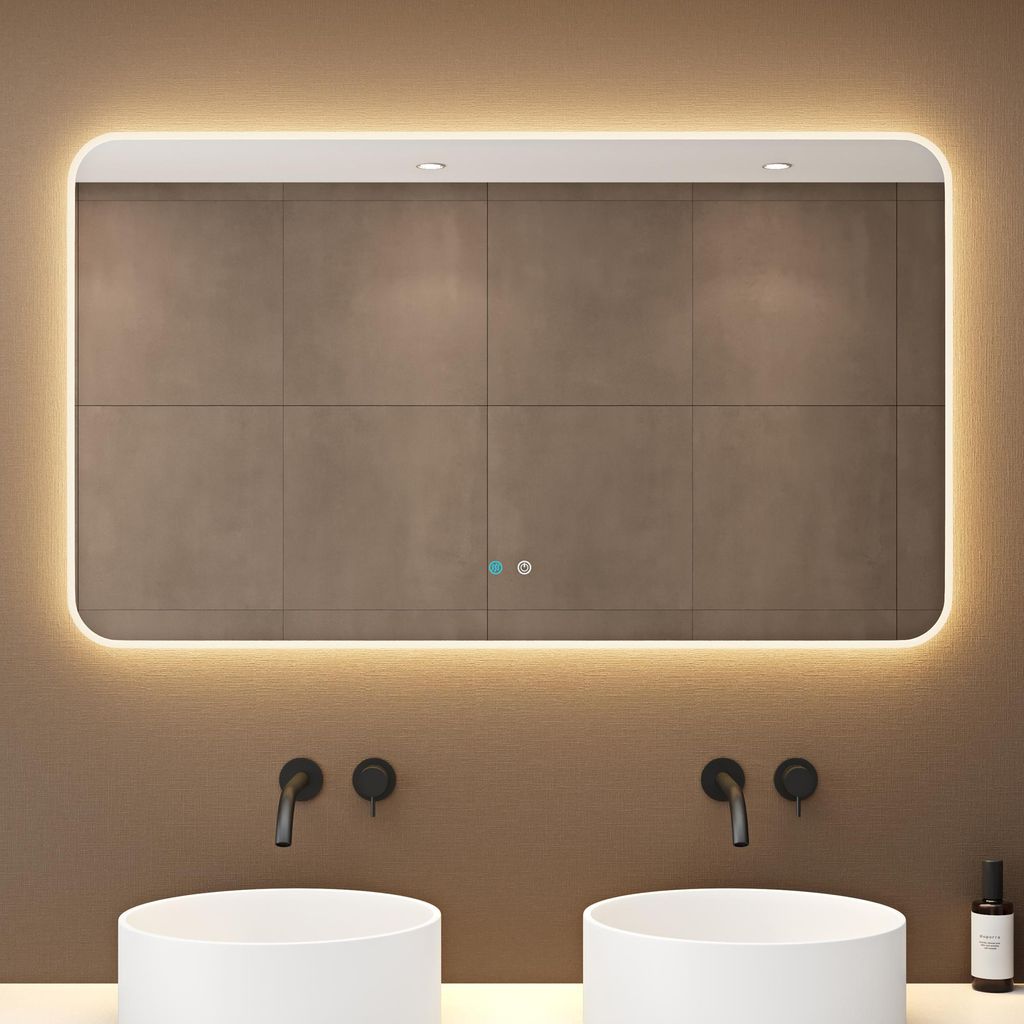 doporro Design LED-Spiegel Wandspiegel 120x70cm Produktbild 