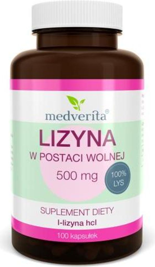 Medverita Lysin 500 mg – 100 Kapseln | Hochdosiert, Unterstützt Immunsystem & Proteinaufbau