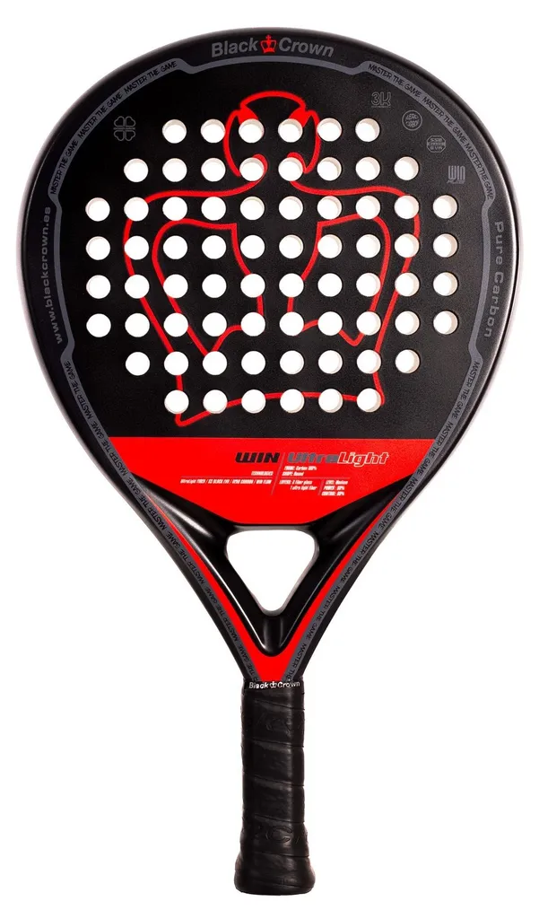 Raquette de padel Black Crown Win Ultralight : finies les douleurs bras