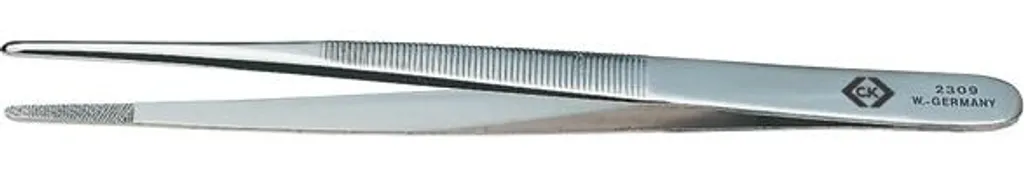 Pincette C.K T2309 en acier inoxydable 140 mm à pointes bout à bout