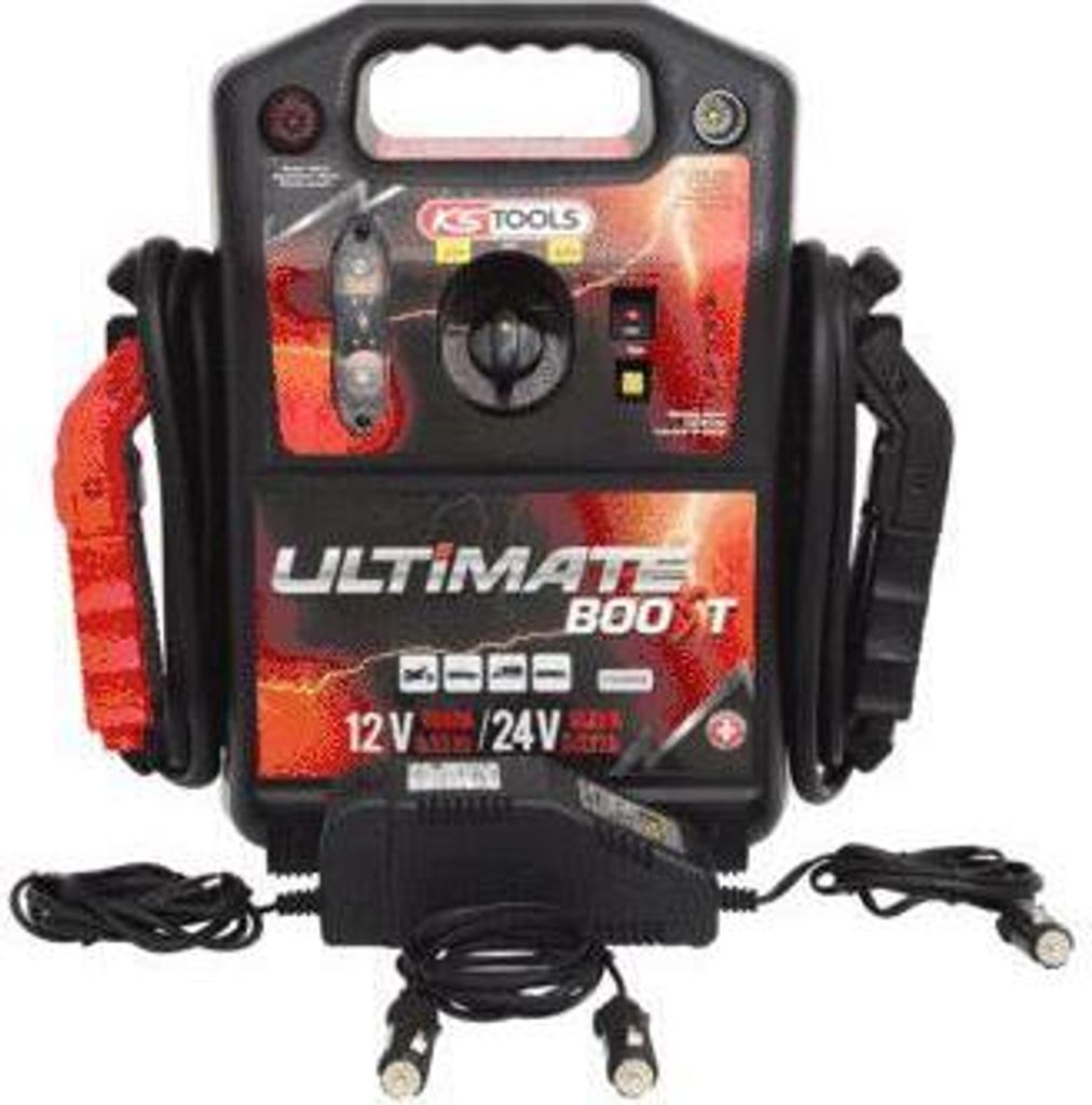 KS TOOLS Auto Starthilfe Ladegerät Booster für PKW LKW Motorrad 5000A 4A