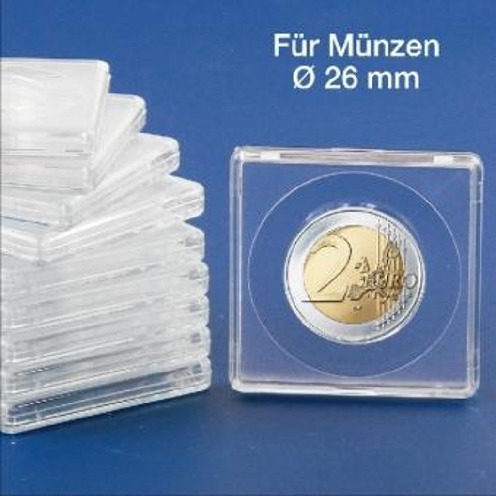 SAFE Münzkapsel Square quadratisch für 26 mm Durchmesser, Produktbild 