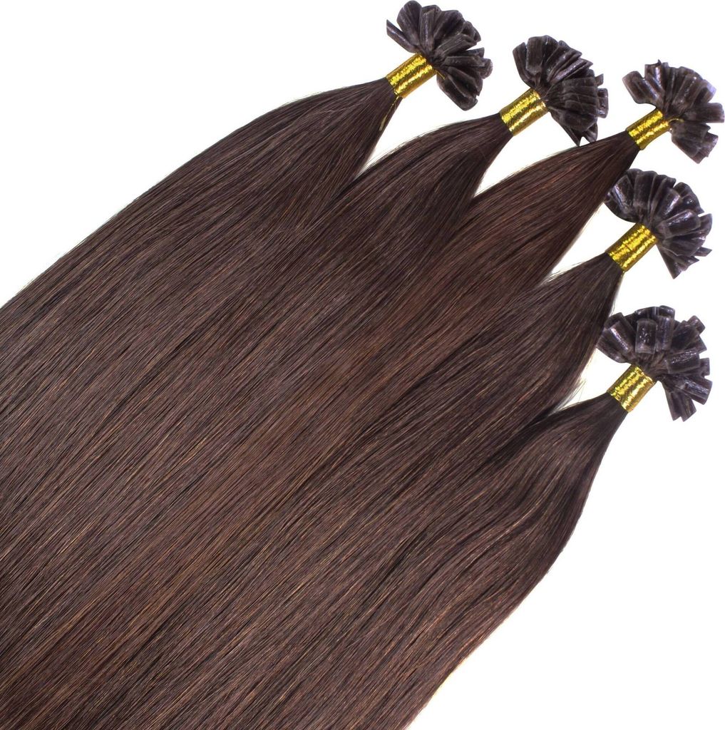 hair2heart Premium Extensions Echthaar Bondings glatt - 25 Produktbild 