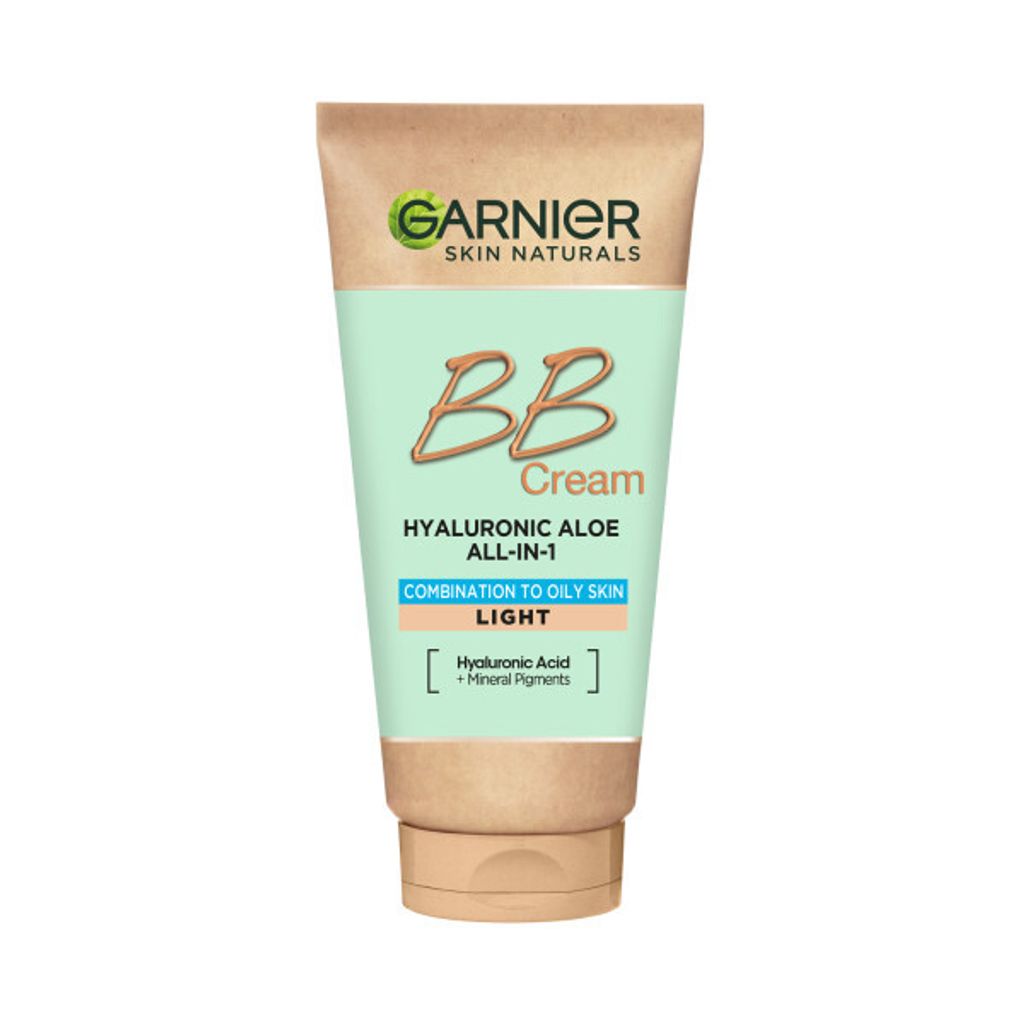 GARNIER Hyaluronic Aloe All-In-1 BB Cream feuchtigkeitsspendende BB-Creme für Mischhaut und fettige Haut Light 50ml