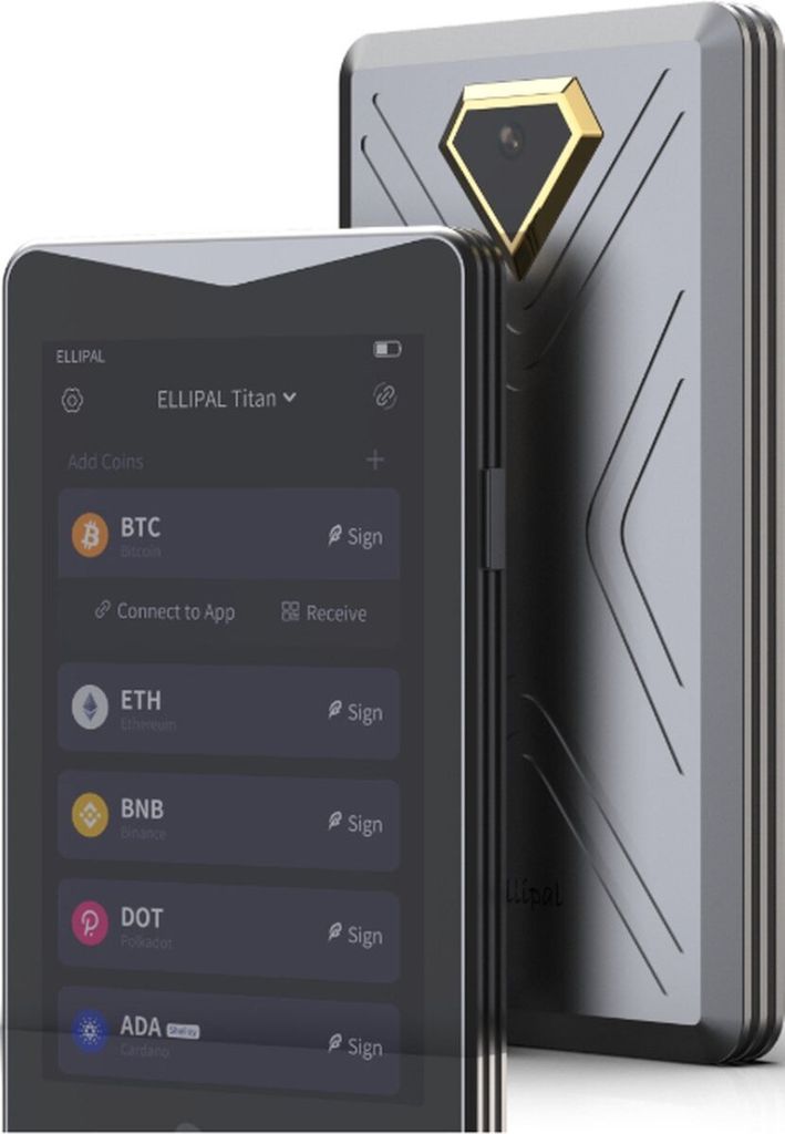 Ellipal Titan 2.0 - Krypto Hardware Wallet - Air-Gapped Produktbild 