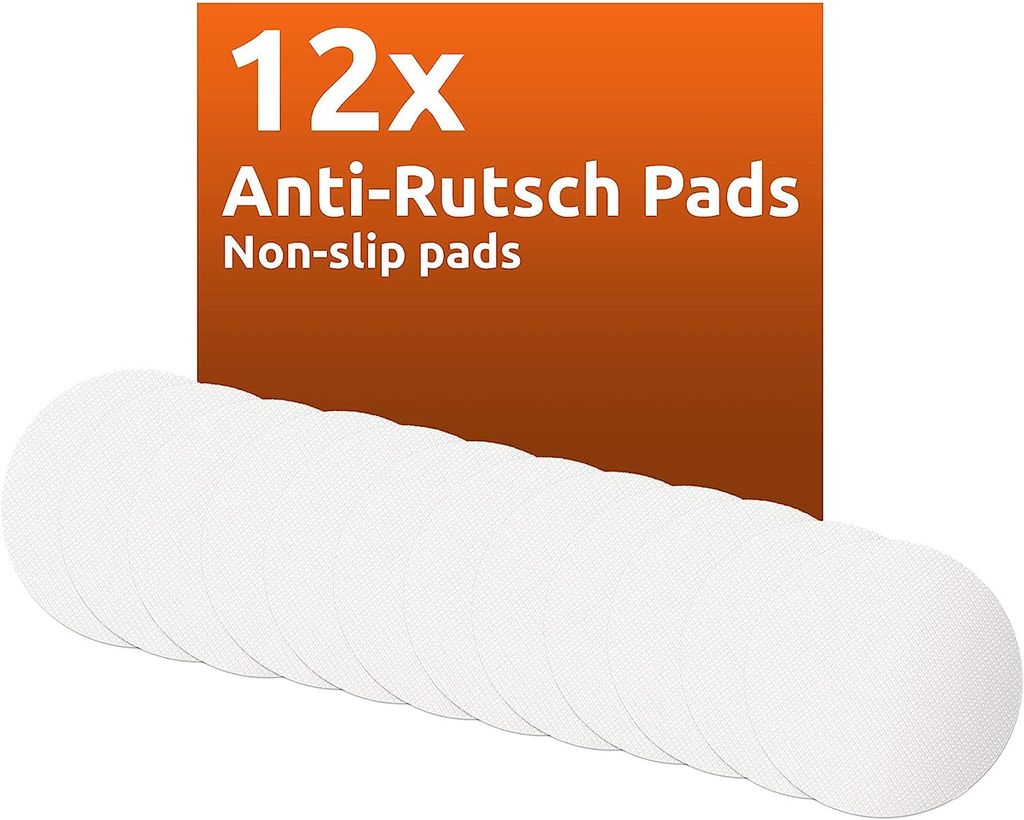 12x Transparent Anti-Rutsch Pads quadratisch Badewanne Dusche Treppe