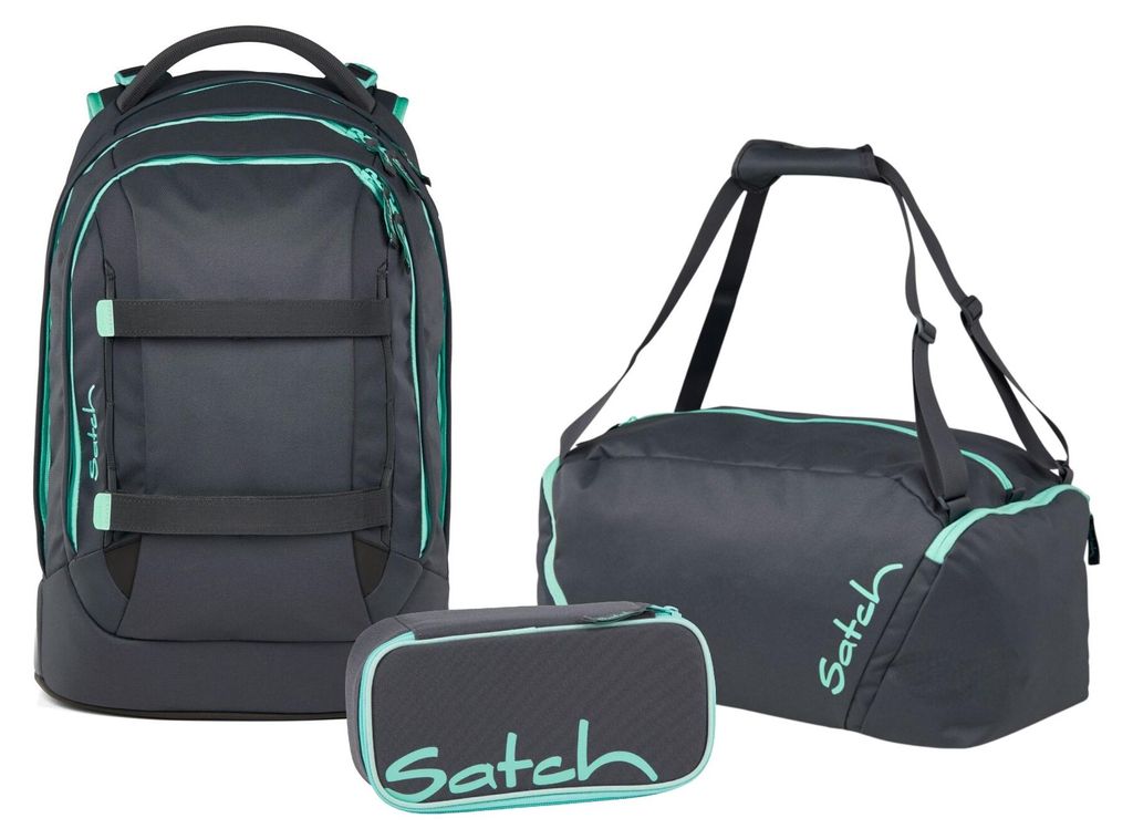 Satch, Schulrucksack-Set PACK Mint Phantom 3-teilig, ab 5. Produktbild 