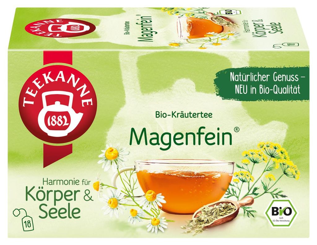 Teekanne  Magenfein Mischung aus Kamille Fenchel Anis und Produktbild 