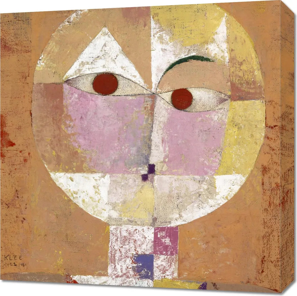 Quadro Paul Klee Senecio 60x60 cm su Tela - Arredo Salotto Vintage