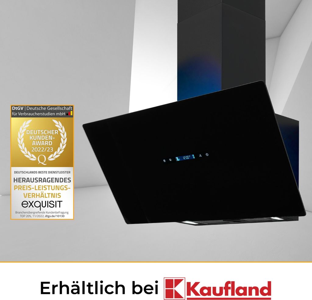 Exquisit Dunstabzugshaube KFD 817-2L schwarz | Produktbild 6