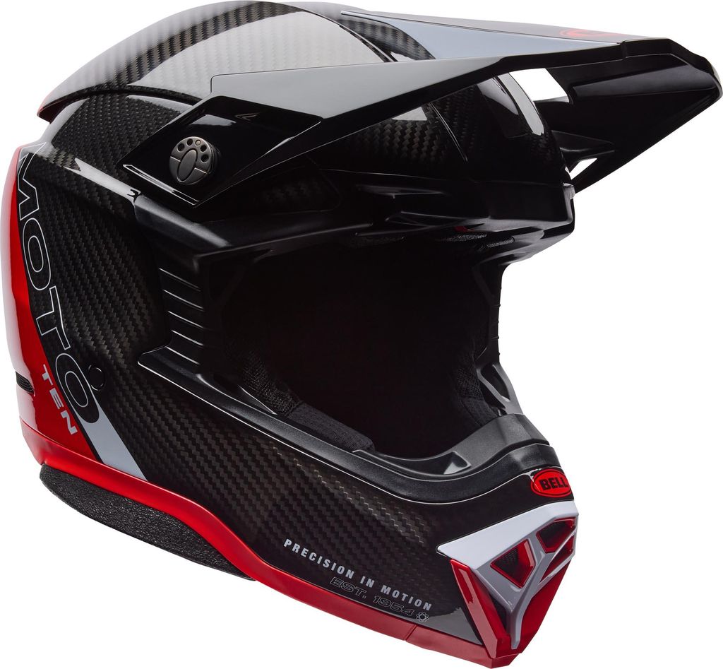 Bell Moto-10 Spherical Strike Motocross Helm, rot, L (58/59)