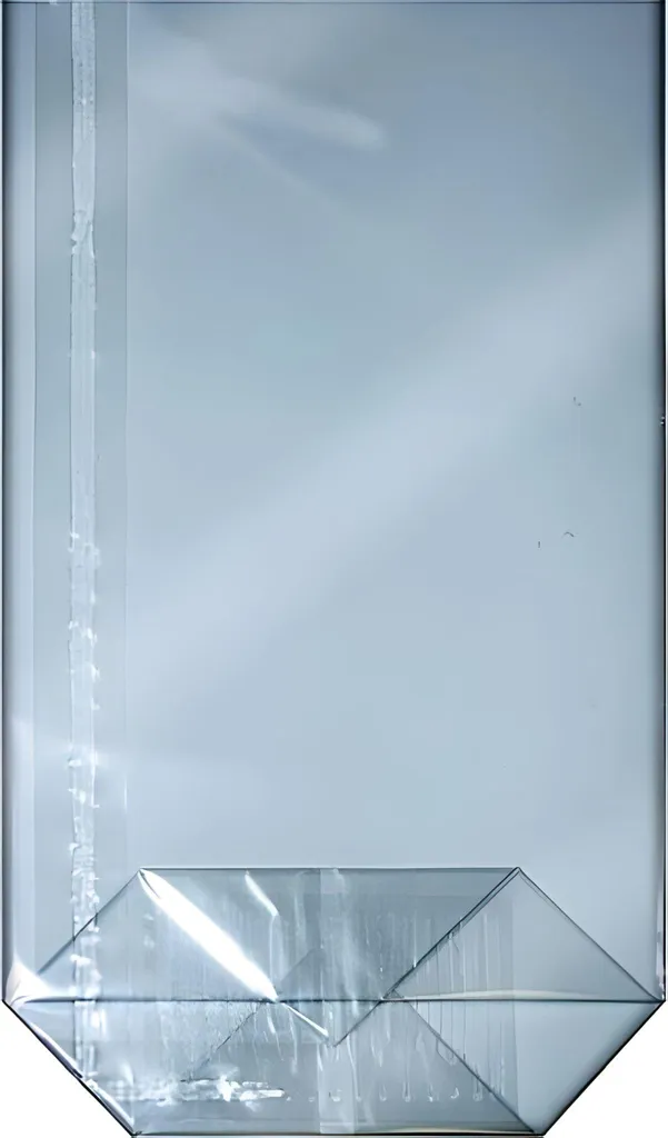 Sachet plastique transparent 145 x 235 mm à fond stable et robuste
