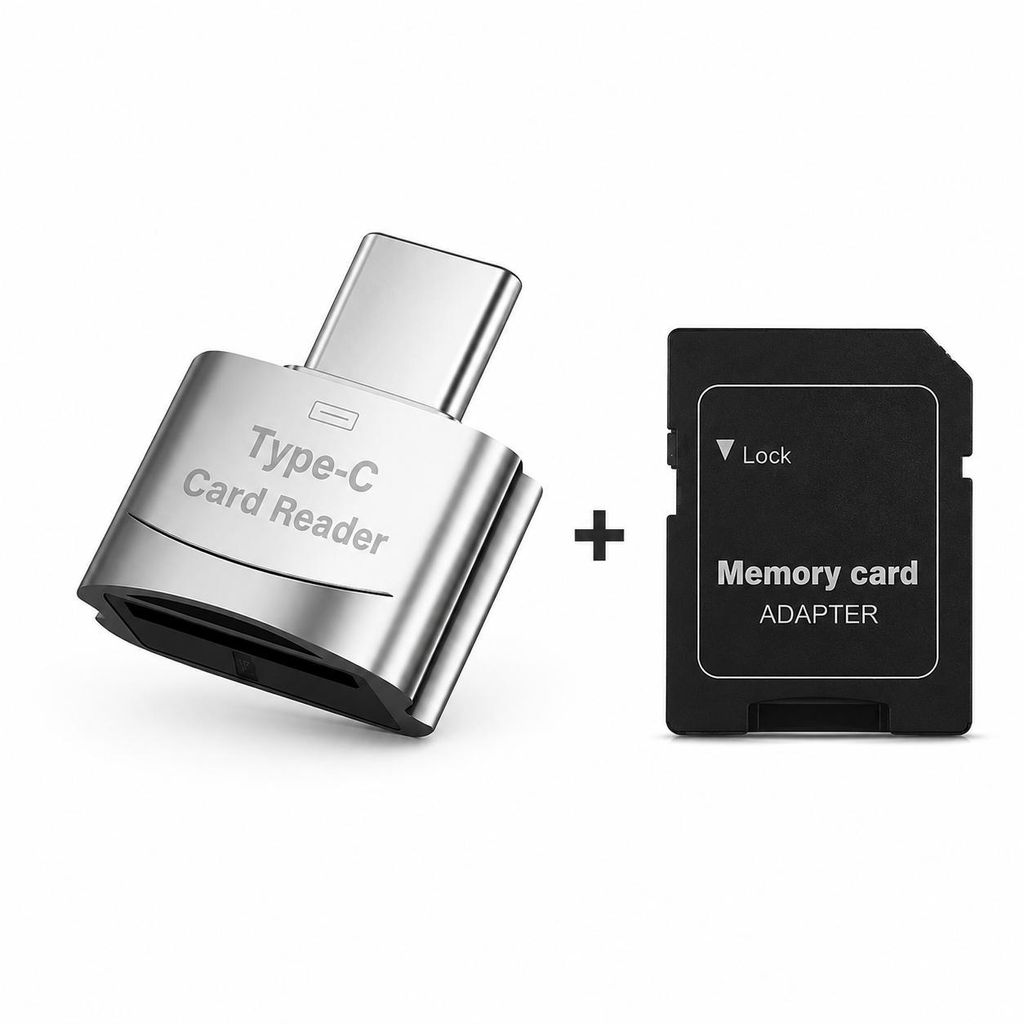 USB-C Kartenleser MicroSD TF SD Card Reader OTG Produktbild 