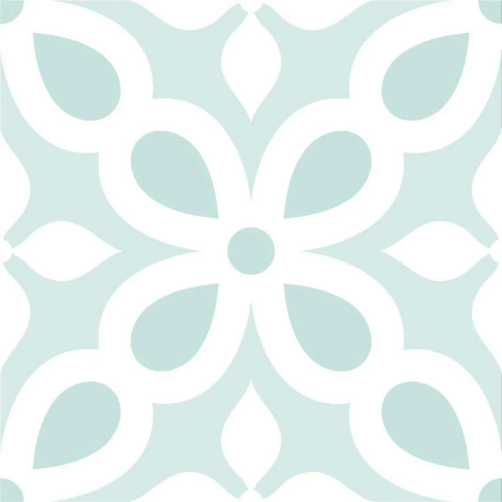 Piastrelle Autoadesive Pavimento Mosaico Menta 33x33 cm - 8 Pezzi PVC