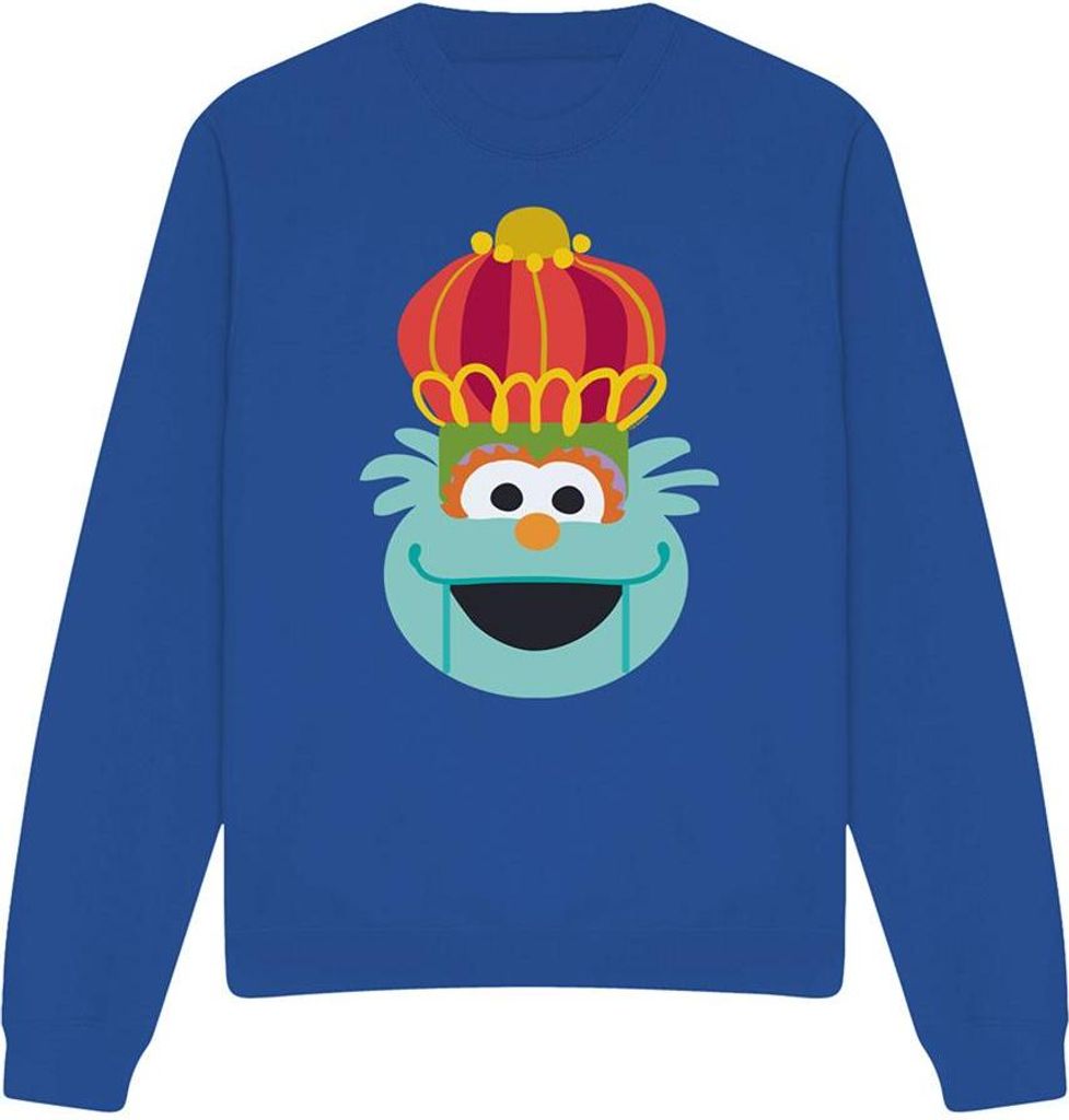Sesame Street - Sweatshirt für Herren/Damen Uni, weihnachtliches Design TV26690 (S) (Königsblau)