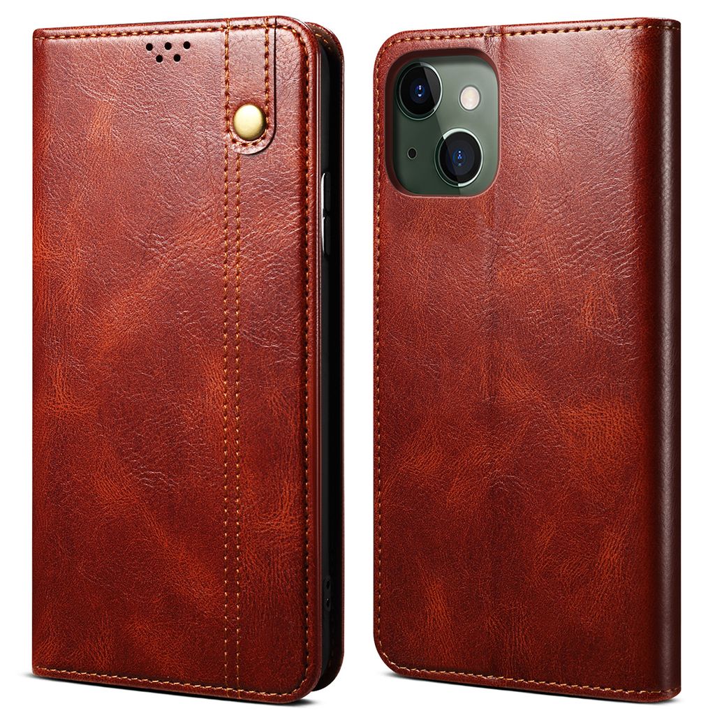 Pouzdro pro iPhone 14 kožené flip pouzdro peněženka s Obrázek produktu 