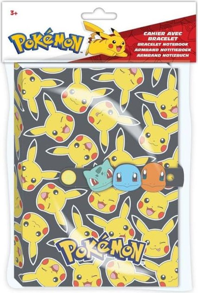 Pokémon 70424, Abbildung, Schwarz, Gelb, 80 Blätter, 80 g/m², Liniertes Papier, Hardcover