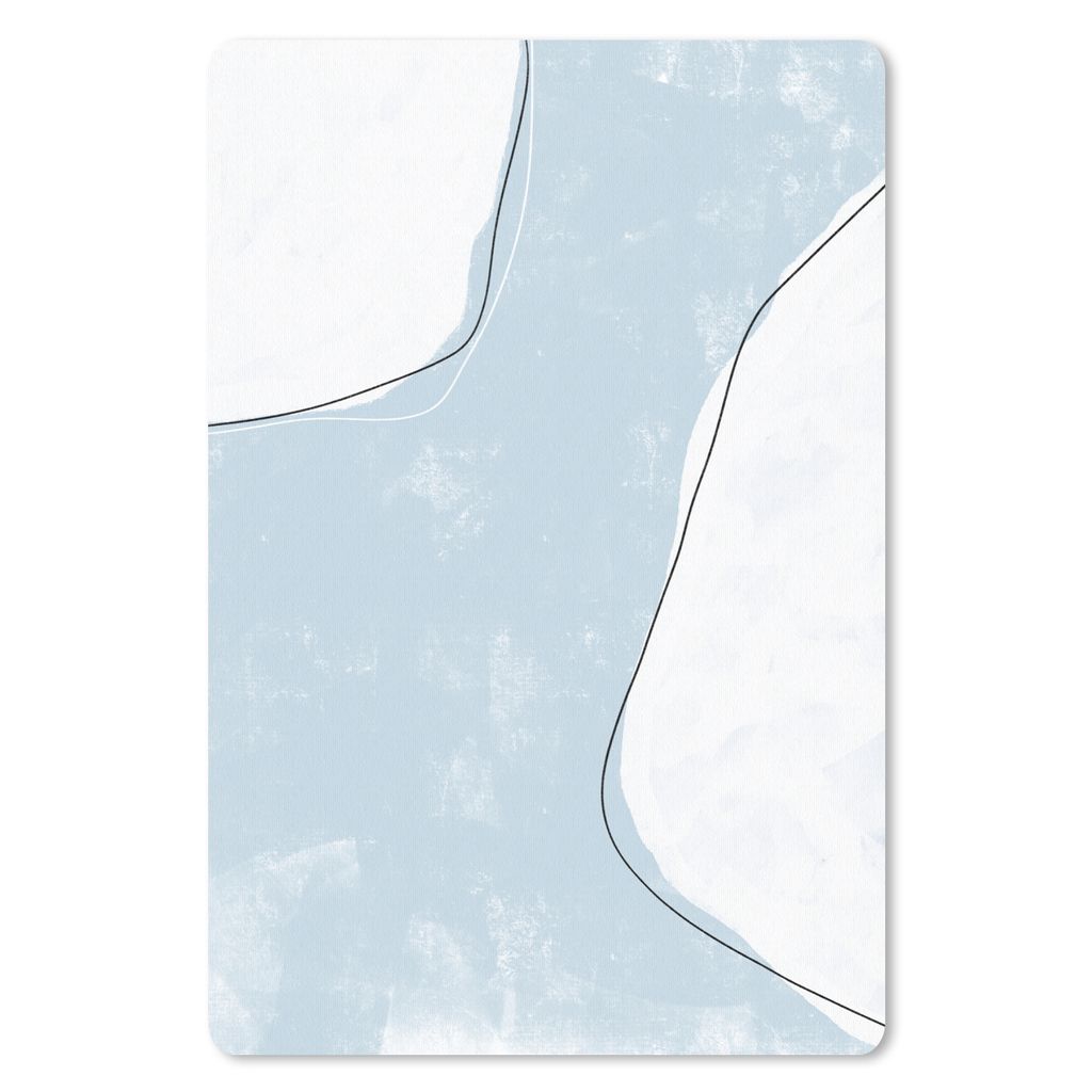 MuchoWow Mauspad Mousepad Blau - Minimalismus - Abstrakt 40x60 cm - Mousepads - Maus Mat - Pad - Mausunterlage - Schreibtisch Accesoire