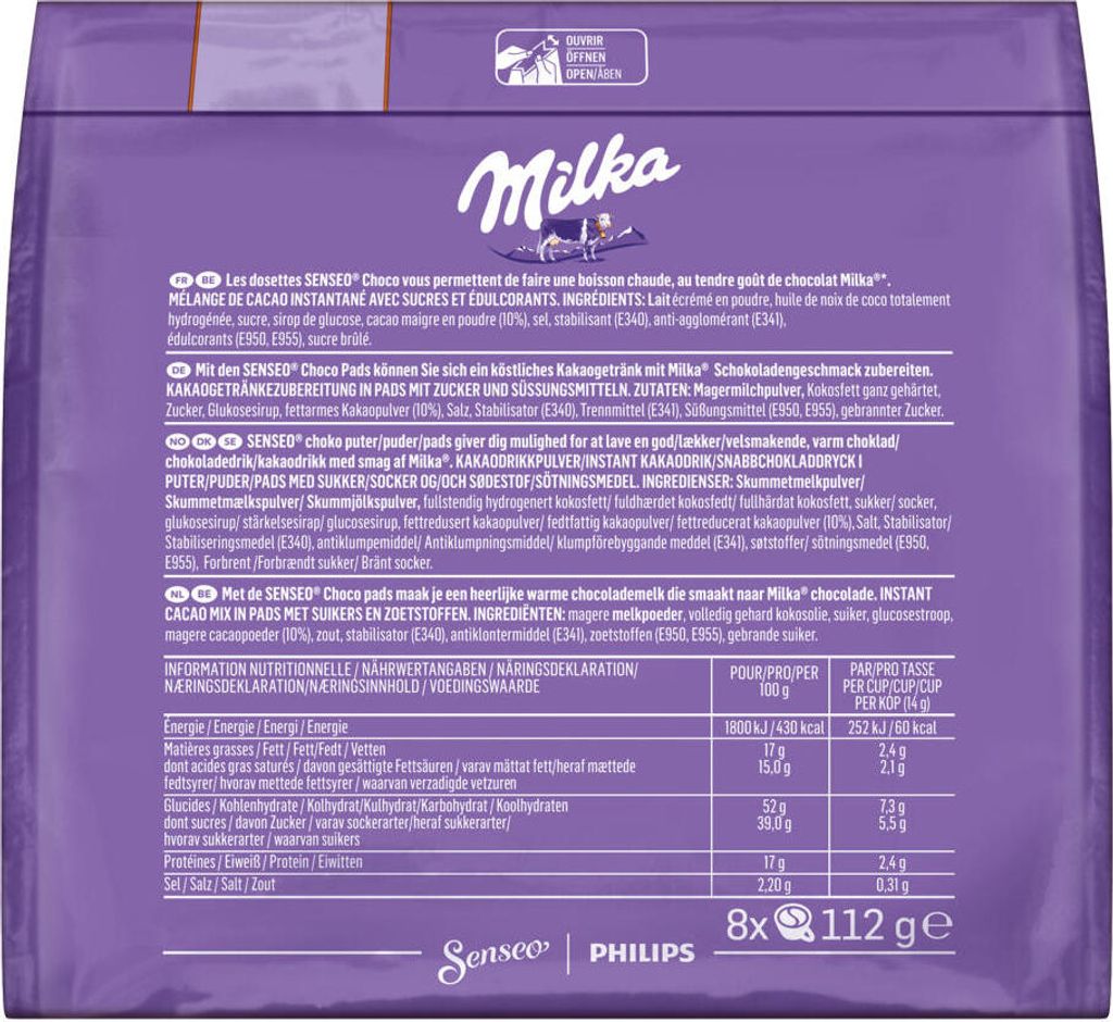SENSEO Pads Milka Senseopads 80 Getränke Kakaogetränk Produktbild 4