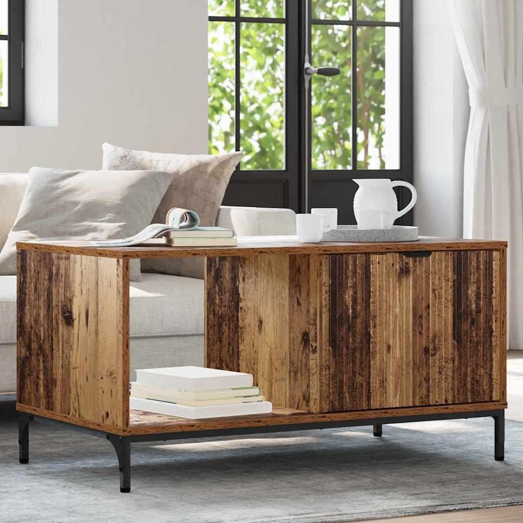 Maison Exclusive - Couchtisch mit Schubladen Altholz 90 x 49 x 46 cm Holzwerkstoff
