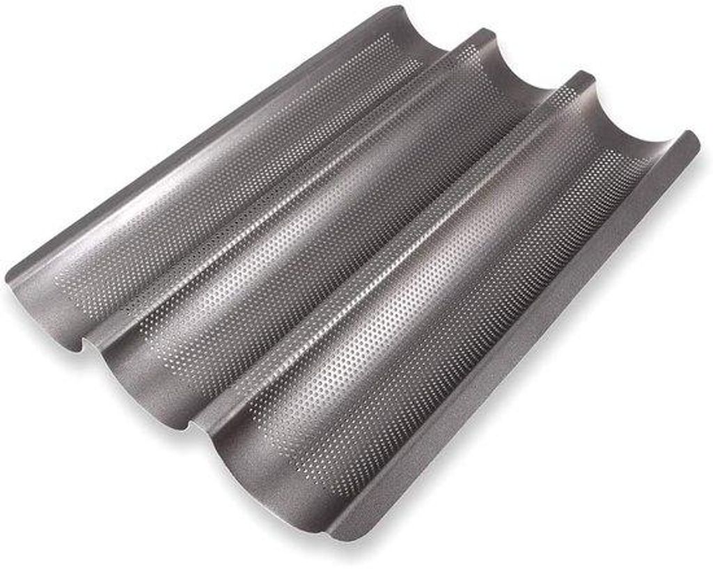 Reinwaschbarer Stabbackenform - 3 Reihen - 38,5 x 28 cm - Met Antiklebebeschichtung
